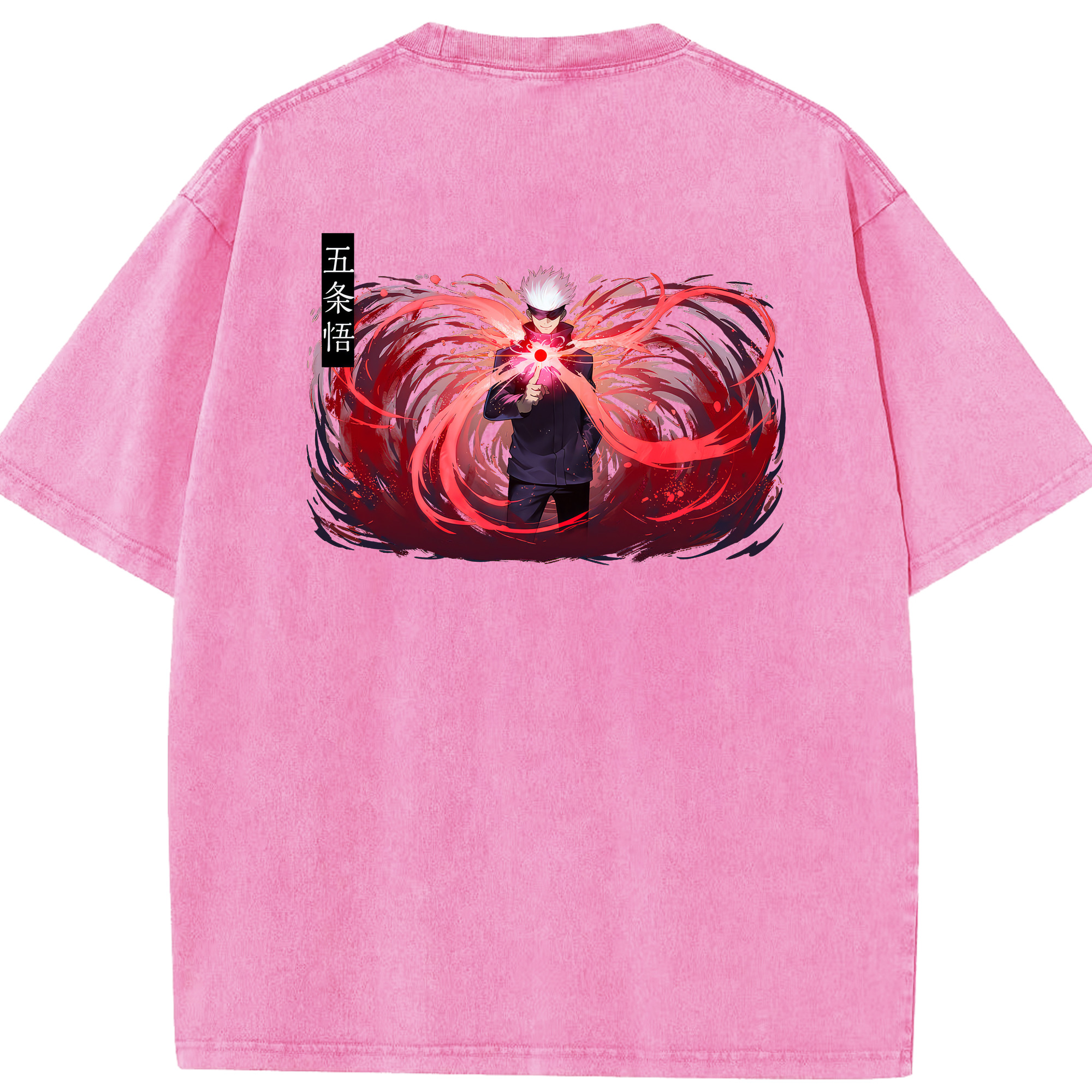 （画像用） 呪術廻戦 Jujutsu Kaisen 綿100% ヴィンテージ風 半袖Tシャツ（背面プリント）